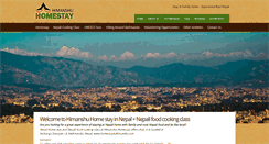 Desktop Screenshot of homestaykathmandu.com